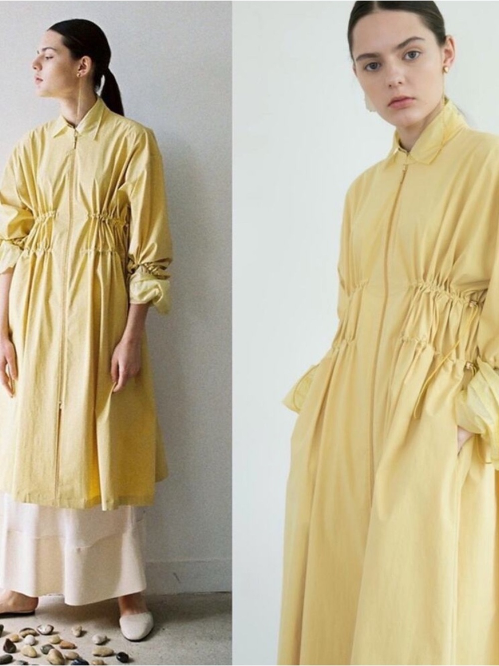 Front Row x J. Chung drawstring waist jacket